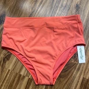 Elemar Peach Pie High Waisted Swim Bottom size 10 with Tummy Control